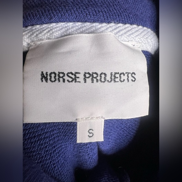 Norse Projects Blue Hoodie sweater. Size Small - Picture 4 of 6